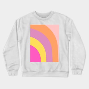 Boho positive vibe rainbow pattern Crewneck Sweatshirt